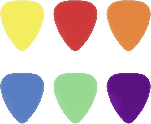 12 قطعة من ريشات الجيتار، 0.5/0.6/0.7/0.8/1.0/1.2 مم تتضمن سماكة رفيعة ومتوسطة ثقيلة، مجموعة متنوعة من ريشات السيلولويد الملونة للجيتار الصوتي، والجيتار الكهربائي، والباس in Kuwait