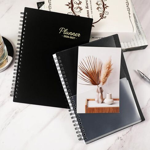 2024-2025 Academic Planner – Weekly ＆ Monthly Planner 2024-2025, Jul. 2024 – Jun. 2025, Calendar Planner, 6.4" x 8.5" with Flexible Cover, Tabs, Strong Twin-Wire Binding, Inner Pocket, 21 Notes Pages in Kuwait
