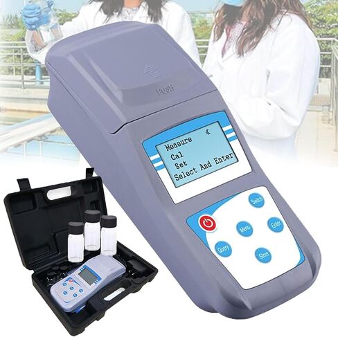 0-200 NTU High Precision Turbidimeter, Handheld Digital Turbidity Meter, Water Quality Tester, 90° Scattered Light, Accuracy 0.1, with Carrying Case, Microcomputer Intelligent, for Swimming Pool, Lab in Saudi Arabia