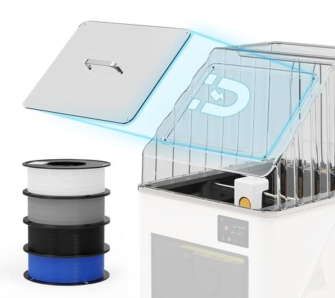 غطاء علوي شفاف من BIQU PopCap متوافق مع Snapmaker U1، هيكل PC عالي الحرارة، غلاف شفاف معزول ومقاوم للغبار مع 4 لفات بوزن 1 كجم (2.2 رطل) PLA GO in Kuwait