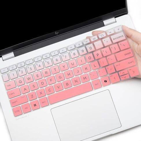 Keyboard Cover for HP OmniBook X 14-fe Series 14-fe0087nr 14-fe100, OmniBook Ultra 14-fd 14-fh Series 14t-fh000 14-fh0047nr 14-fd0087nr (NOT FIT OmniBook X Flip 14 AI 14-fm 14-fk-OmbrePink in Saudi Arabia