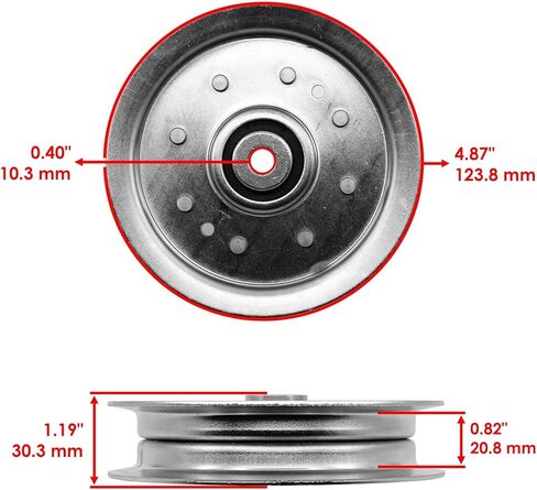 قطع غيار Powersports لبكرة المهمل المسطحة لـ Husqvarna WH3615 WH4817 W3213P W3613P جزازة العشب Mod-C33C-56388 in Saudi Arabia