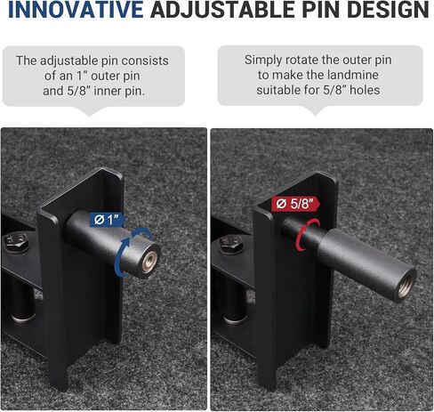 LIONSCOOL Power Rack Landmine Attachments, Ultra-Durable T-Bar Row Attachments with Wide Compatibility for Full-Body Workout in Home Gym in Kuwait