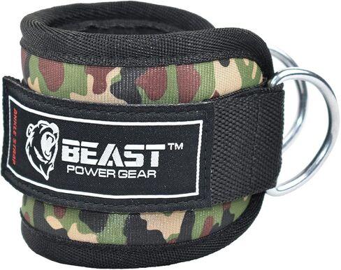 Beastpowergear Padded Ankle Strap Single & Pair for Cable Machine, Kickbacks, Glutes, Abs and Hip Workouts, Leg Extensions Adjustable strap for Men Women in Saudi Arabia