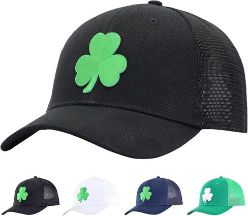 St Patricks Day Shamrock Hat for Men Women Green Clover Hats Baseball Caps Decor Accessories in Saudi Arabia