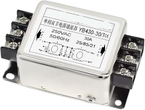 YB430-1A/3A/6A/10A/T Terminal Power Filter 220V Anti-Interference Single-Phase Double-Section Enhanced Current Purifier(YB430-6A/T) in Saudi Arabia
