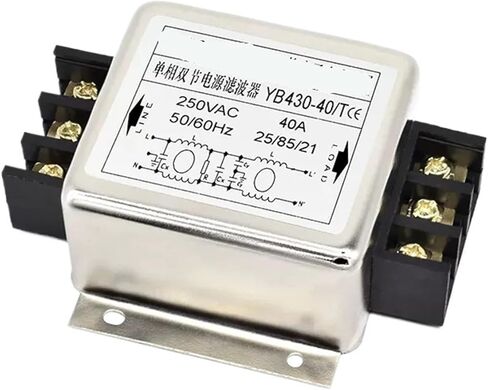 YB430-1A/3A/6A/10A/T Terminal Power Filter 220V Anti-Interference Single-Phase Double-Section Enhanced Current Purifier(YB430-6A/T) in Saudi Arabia