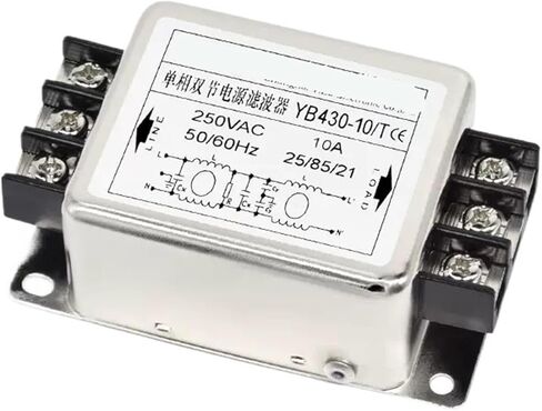 YB430-1A/3A/6A/10A/T Terminal Power Filter 220V Anti-Interference Single-Phase Double-Section Enhanced Current Purifier(YB430-6A/T) in Saudi Arabia