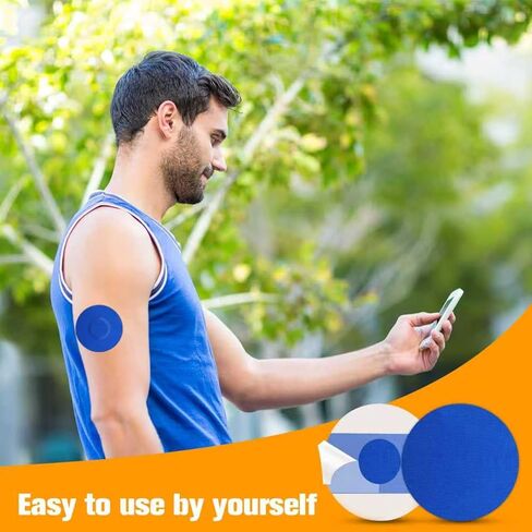 أغطية مستشعر Libre 3 Plus مقاومة للماء، 40 قطعة من الرقع اللاصقة المرنة لـ Libre 3 & Plus، شريط CGM لا يسبب الحساسية وخالي من اللاتكس، حماية لمدة 15 يومًا، متعدد الألوان in Kuwait