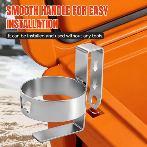 Upgrade 3-in-1 Cup Holder Fit for YETI RTIC Coolers, Cooler Drink Bottle Opener,Heavy Duty Cooler Tie Down Kits Mount in Saudi Arabia