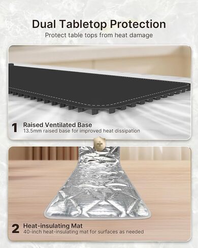 Warming Mat for Food Extra Large, 40" x 15" - Fast Full Surface Heating, Foldable Warming Trays for Food, Food Warming Mat with 7 Temp Settings & 8-Hour Timer for Buffets Party, Gathering in Saudi Arabia