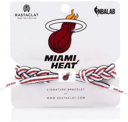 Rastaclat NBA Miami Heat Medium/Large Braided Bracelet in Kuwait