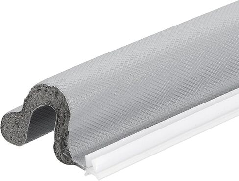uxcell 26ft Kerf الطقس تجريد ختم الباب، على شكل حرف V شريط ختم الباب رغوة عازلة للصوت لعزل الفجوات الكبيرة، (غطاء أسود / رغوة بيضاء) in Kuwait