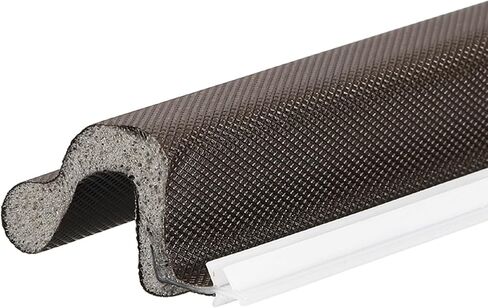 uxcell 26ft Kerf الطقس تجريد ختم الباب، على شكل حرف V شريط ختم الباب رغوة عازلة للصوت لعزل الفجوات الكبيرة، (غطاء أسود / رغوة بيضاء) in Kuwait