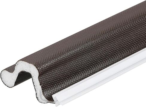 uxcell 26ft Kerf الطقس تجريد ختم الباب، على شكل حرف V شريط ختم الباب رغوة عازلة للصوت لعزل الفجوات الكبيرة، (غطاء أسود / رغوة بيضاء) in Kuwait