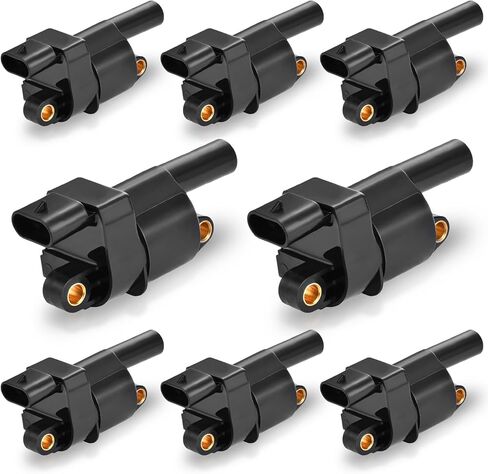 MAS Set of 8 Ignition Coils Pack Compatible with Buick Rainier Cadillac CTS Chevrolet Silverado GMC Sierra Yukon Hummer H2 H3 Pontiac G8 Saab Workhorse Replacement for UF414 C1512 D514A in Saudi Arabia