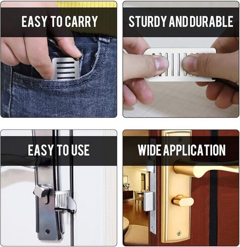 قفل سلسلة قفل الباب المحمول الفولاذ المقاوم للصدأ باب التوصيل السفر فندق مكافحة سرقة سلسلة الباب المنزل in Kuwait