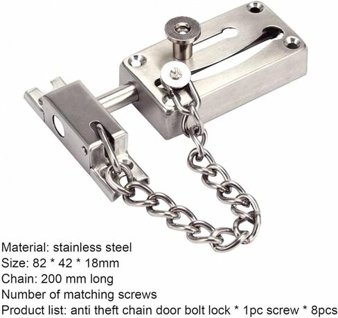 قفل سلسلة مضاد للسرقة قفل باب من الفولاذ المقاوم للصدأ قفل أمان سميك مضاد للصدأ in Kuwait