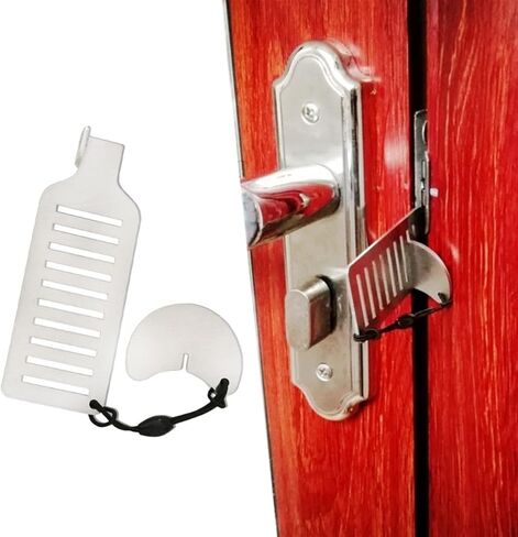 قفل سلسلة جهاز أمان الباب الصلب قفل الباب المحمول قفل باب أمان المنزل عنصر أمان سلسلة معدنية عالية القوة in Kuwait