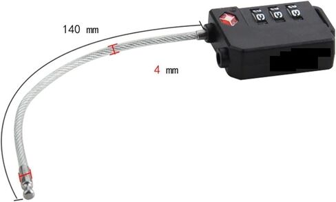 قفل رمز قفل السلسلة، قفل أمان أسلاك الفولاذ، قفل رمز الأمتعة، الخزانة، الخزانة in Kuwait