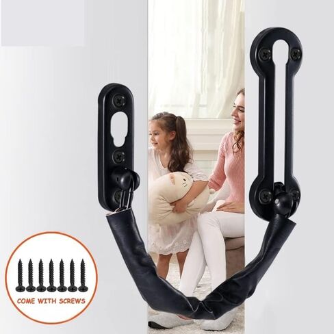 قفل سلسلة مضاد للسرقة من الفولاذ المقاوم للصدأ قفل سلسلة الباب حارس السلامة قفل الأمان محدد الأمان in Kuwait