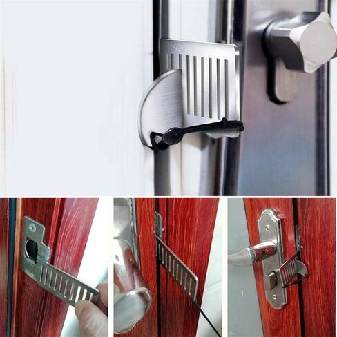 Chain Lock Portable Steel Door Lock Anti-Theft Door Anti-Theft Lock Stopper Chain Buckle in Saudi Arabia