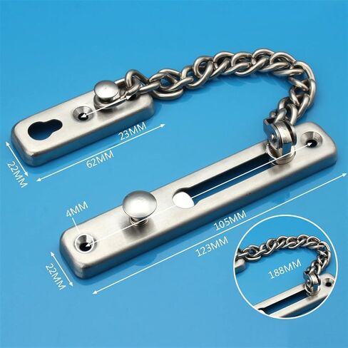 قفل سلسلة من الباب إلى الباب مضاد للسرقة من الفولاذ المقاوم للصدأ، قفل أمان، محدد الأمان، أدوات، أجهزة من الباب إلى الباب in Kuwait