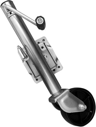 Boat Trailer Jack with Wheel - Bolt-On Swivel Tongue Jack,Swivel Trailer Wheels, Galvanized Support Wheel for Heavy Loads, 15Cm Wheel, 540Kg, Adjustable and Te,6in wheel/1500lb in Saudi Arabia
