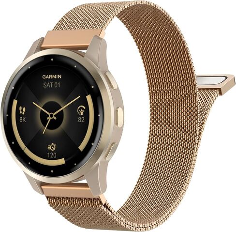 18mm Metal Watch Band Compatible with Garmin Venu 3s/4 41mm /2s in Saudi Arabia