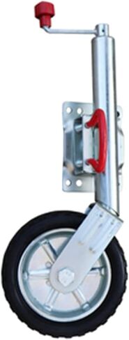 10 in Trailer Jack Wheel - Heavy Duty Marine Swivel Trailer Jack, Support Folding Jockey Wheel, Bolt-On Swivel Tongue Jack, 900Kg Load Capacity, 25Cm Stroke, Fo,2000lbs/900kg in Saudi Arabia