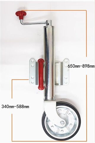 Trailer Jack Wheel - Heavy Duty Marine Swivel Trailer Jack, Support Folding Jockey Wheel, Bolt-On Swivel Tongue Jack, 900Kg Load Capacity, 25Cm Stroke, for Boat,8in Wheel(1500lbs/680kg) in Saudi Arabia