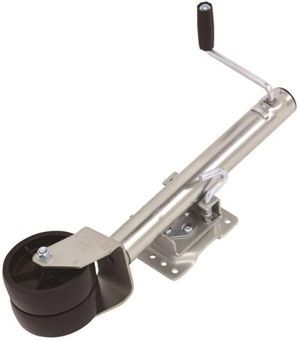 Bolt-On Swivel Tongue Jack - Boat Trailer Jack with Wheel, Heavy Duty Trailer Support Wheels, Load Capacity 670Kg, with 15Cm Wheel, 25.4Cm Vertical Lifting, Fo,1500lbs/670kg in Saudi Arabia