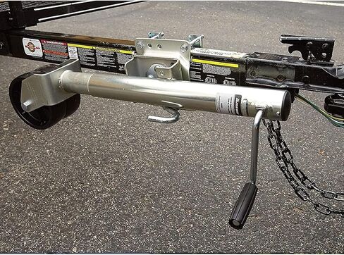 Bolt-On Swivel Tongue Jack - Boat Trailer Jack with Wheel, Heavy Duty Trailer Support Wheels, Load Capacity 670Kg, with 15Cm Wheel, 25.4Cm Vertical Lifting, Fo,1500lbs/670kg in Saudi Arabia