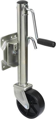 Lift Swivel Trailer Jack - Bolt-On Swivel Tongue Jack, Steel Swivel Trailer Jockey Wheel, Heavy Duty Boat Trailer Jockey Wheel with 15Cm Wheel, 540Kg Capacity, in Saudi Arabia