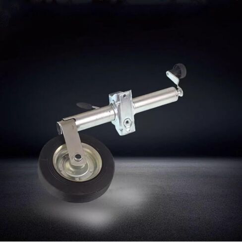 Trailer Jack Wheel - Boat Trailer Jack with Wheel, Lift Bolt-On Swivel Tang Jack, 150Kg Heavy Duty Jockey Wheel, with 20Cm Wheel, 25Cm Vertical Stroke, for Yac in Saudi Arabia