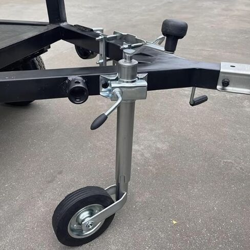 Trailer Jack Wheel - Boat Trailer Jack with Wheel, Lift Bolt-On Swivel Tang Jack, 150Kg Heavy Duty Jockey Wheel, with 20Cm Wheel, 25Cm Vertical Stroke, for Yac in Saudi Arabia