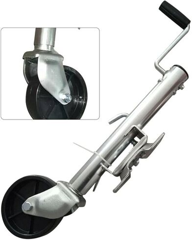 Lift Swivel Trailer Jack - Trailer Wheel Jockey Wheel, Boat Trailer Jack with Wheel, 1200 Lb Steel Jockey Wheel, Heavy Duty Automatic Support Leg Support, for in Saudi Arabia