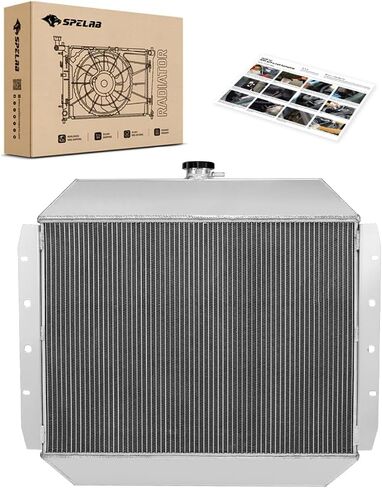 SPELAB Radiator Replacement CU433 Cooling Care Radiator Compatible with Ford Bronco 1966-1979 F100 F150 F250 F350, F150 Radiator, F250 Radiator, F350 Radiator, Ford Bronco Radiator, 3 Row Cores in Saudi Arabia