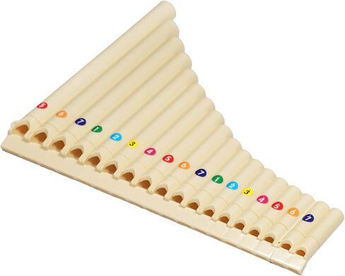 أنابيب رايزم، 18 فلوت للمبتدئين، فلوت تينور من بلاستيك أكريلونتريل بوتادين ستايرين لليد اليمنى مع أنبوبين قابلين للإزالة، نغمة ساطعة، آلة موسيقية محمولة ومتينة in Kuwait