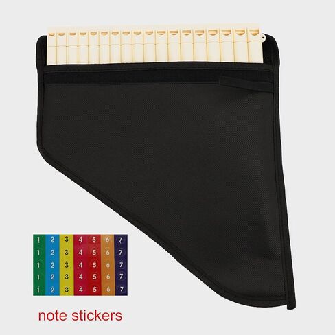 أنابيب رايزم، 18 فلوت للمبتدئين، فلوت تينور من بلاستيك أكريلونتريل بوتادين ستايرين لليد اليمنى مع أنبوبين قابلين للإزالة، نغمة ساطعة، آلة موسيقية محمولة ومتينة in Kuwait