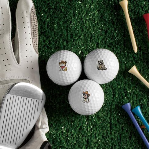 PLIGREAT Cartoon Animal Golf Ball Markers 128 Pcs Golf Ball Marking Stickers for Identify Golfs Balls 8 Sheets Golfing Balls Customise Markers Golfer Gift Golfing Accessories in Saudi Arabia