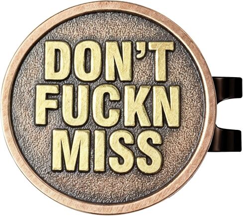 K9King Round Funny Golf Ball Marker for Men Adult Humor Novelty Golf Ball Markers with Funny Words Unique Golf Gag Gifts for Men or Women Golfers in Kuwait