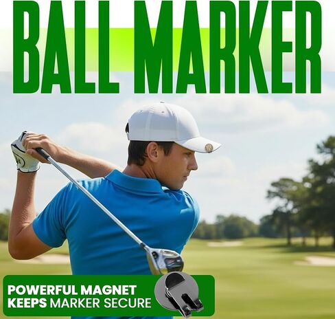 K9King Round Funny Golf Ball Marker for Men Adult Humor Novelty Golf Ball Markers with Funny Words Unique Golf Gag Gifts for Men or Women Golfers in Kuwait