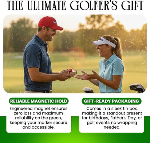 K9King Round Funny Golf Ball Marker for Men Adult Humor Novelty Golf Ball Markers with Funny Words Unique Golf Gag Gifts for Men or Women Golfers in Kuwait