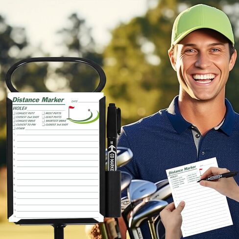 Affrolling 250 Pack Golf Closest to Pin Markers Sheets Proximity Markers Contest Cards for Golf Tournaments 8.27" x 4.72" for Accurate Green Distance Measure & Tournament, 14 Player Spaces in Saudi Arabia