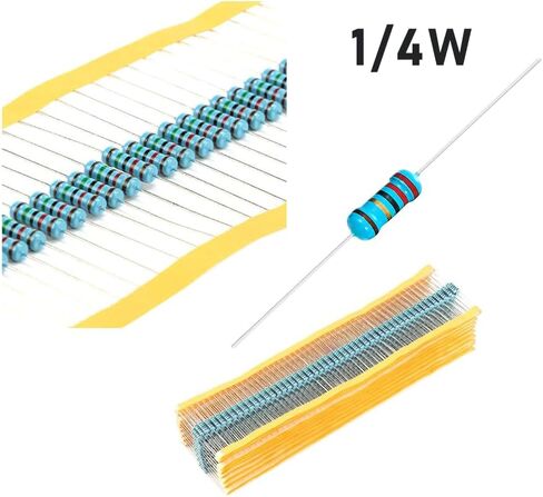 33 1/4W, 33R1/4W, 33 ohm, 33 R 1/4W, 33Ωresistor, 33 ohm resistor, 33 ohm Metal resistor, 33 R Metal Film resistors 1/4w(0.25w) 1% tolerance 0.01 MF Metal Film Fixed Resistor 300 pcs in Saudi Arabia