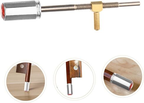 Ergonomic Design Violin Bow Frog Screw Easy Install for Violin Bow Maintenance in Saudi Arabia