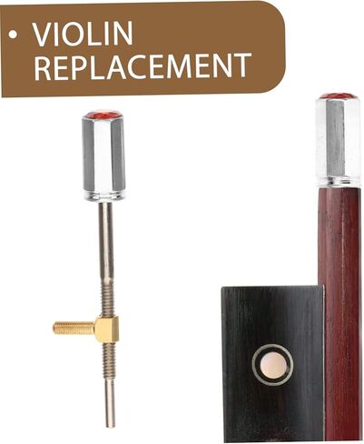 Ergonomic Design Violin Bow Frog Screw Easy Install for Violin Bow Maintenance in Saudi Arabia