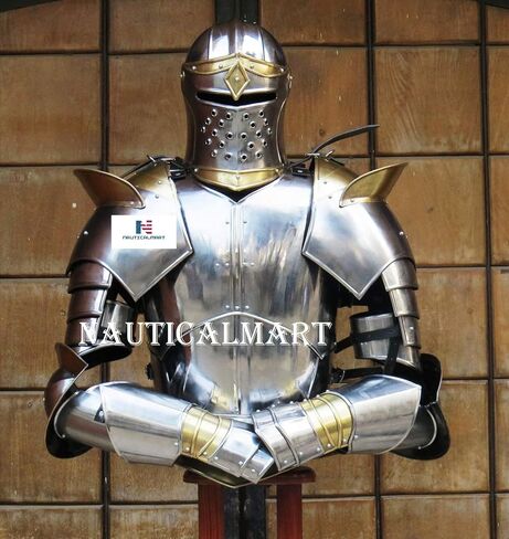 NauticalMart LARP Armour Knight Suit of Armor Medieval Metal Costume Handmade outfit in Saudi Arabia