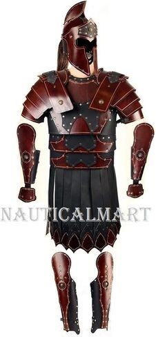 مجموعة الدروع الرومانية الكاملة من NauticalMart - درع جلدي لزي الهالوين LARP in Saudi Arabia
